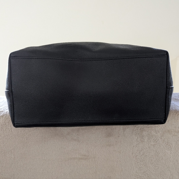 Coach City Zip Tote Black Leather Bag - Picture 4 of 15